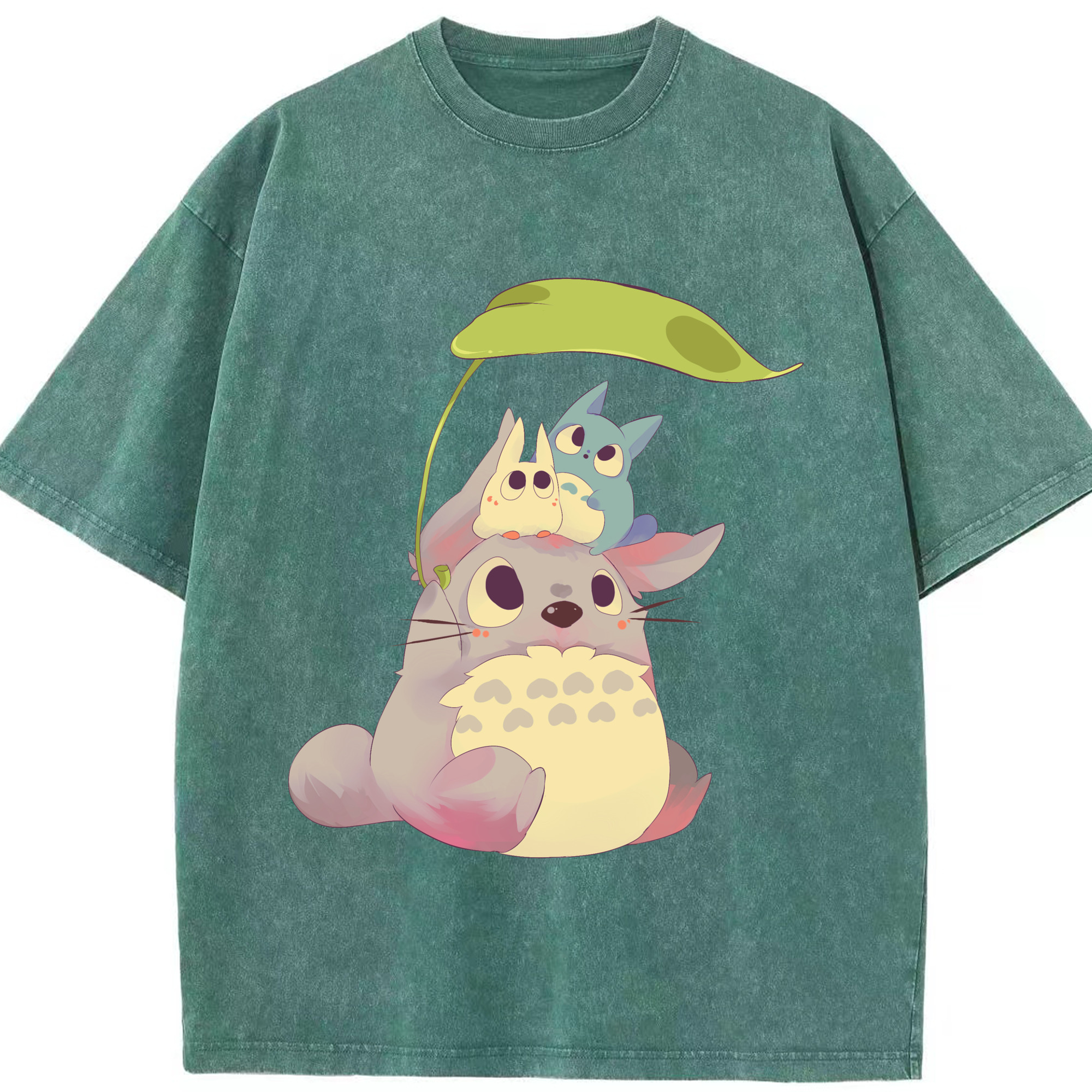 （画像用） となりのトトロ 草壁メイ 草壁サツキ My Neighbor Totoro Satsuki Kusakabe Mei Kusakabe 綿100% ヴィンテージ風 半袖Tシャツ（フロントプリント）